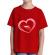 Tricou adler copil buze si inima rosu