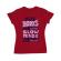 Tricou adler dama open books rosu