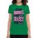 Tricou adler dama open books verde mediu