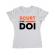 Tricou adler dama scurt si pe doi alb