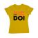 Tricou adler dama scurt si pe doi galben