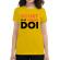 Tricou adler dama scurt si pe doi galben