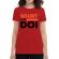 Tricou adler dama scurt si pe doi rosu