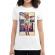 Tricou adler dama tiger head alb