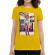 Tricou adler dama tiger head galben