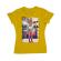 Tricou adler dama tiger head galben