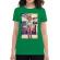 Tricou adler dama tiger head verde mediu