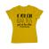 Tricou adler dama too close galben