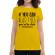 Tricou adler dama too close galben