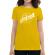 Tricou adler dama when nothing goes right galben