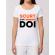 Tricou stanley stella dama scurt si pe doi alb