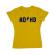 Tricou adler dama adhd galben