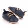 Pantofiori eleganti bleumarine cu sireturi (marime disponibila: 9-12 luni