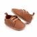 Pantofiori eleganti maro cu sireturi (marime disponibila: 6-9 luni (marimea 19