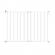 Poarta de siguranta extensibila noma 62–102 cm metal alb n93361