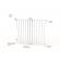 Poarta de siguranta extensibila noma 62–102 cm metal alb n93361