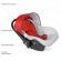 Scaun auto 0-10 kg vessanti crooner prestige - red
