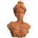 Lumanare stil statueta Venera orange handmade 11cm