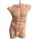 Lumanare stil statueta barbat pink handmade 11cm