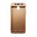 Husa compatibil cu Samsung Galaxy J7 2017 - Protectie 360 grade Plastic dur Auriu
