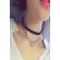 Choker fashion black pyramid - colier elegant pentru gat