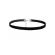 Choker fashion slim band black - colier elegant pentru gat - black delux