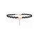 Choker fashion black duble - colier elegant pentru gat - black delux