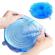 Set 6 capace albastre si flexibile din silicon pentru vase/recipiente castron...