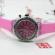 Ceas Activ LED - Jocuri de lumina 7 culori - 4 moduri flash - Fashion Crystal Clasic watch Pink