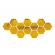 Oglinda Design Hexagon Acrilica Cristal & Diamant GOLD- Luxury Home - 18 cm - 1 Buc