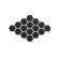 Oglinzi Decorative Hexagon XXL Black Luxury Home 12 bucati/set