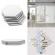 SET Oglinzi Decorative Acrilice Design Hexagon Silver XL Size - Luxury Home 6 bucati/set