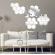 SET Oglinzi Decorative Acrilice Design Hexagon Silver XXL Size - Luxury Home 6 bucati/set