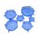 Set 6 Capace Albastre si flexibile din silicon pentru vase/recipiente castron bol pahar borcan inlocuitor de folie strech alimentara