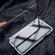 Husa Apple iPhone 8 Plus Magnetica  360grade Silvercu spate de sticla securizata premium + folie de sticla gratis
