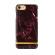 HusaMarble Red TPUhusa cu insertii marmura rosie - aurie pentru Apple iPhone 7 Plus