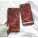HusaMarble Red TPUhusa cu insertii marmura rosie - aurie pentru Apple iPhone 7 Plus