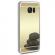 Husa cu efect de oglinda Samsung Galaxy S6 Edge Gold Perfect Fit