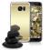 Husa cu efect de oglinda Samsung Galaxy S6 Edge Gold Perfect Fit