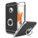 Husa de protectie pentru iPhone 6/6S Luxury Black Plated cu Inel de sustinere telefon si folie gratis