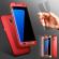 Husa protectie pentru Samsung Galaxy S6 Edge Rosu Fullbody fata-spate folie de protectie gratis