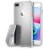 Husa protectie pentru iPhone 7/8 Plus Argintiu perfect fit efect de oglinda si folie sticla gratis