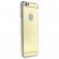 Husa protectie pentru iPhone 8 Plus Auriu perfect fit efect de oglinda si folie sticla gratis