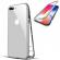 Pachet Valentines Day iPhone 7 Argintiu 2xhusa cu spate de sticla securizata premium + 2xfolie de sticla