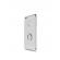 Pachet husa Apple iPhone 7 Luxury Silver Plated cu Inel de sustinere si folie de sticla gratis