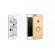 Pachet husa de protectie pentru iPhone 7 Luxury Gold Plated cu Inel de sustinere si folie gratis