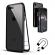 Carcasa Apple iPhone 8/7 Plus Magnetica  360 grade Black cu spate de sticla securizata premium+folie de sticla gratis