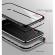 Carcasa iPhone 7 Plus Silver Metalica & Magnetica cu spate de sticla securizata + folie de sticla pentru ecran