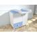 Comoda cu blat de infasat mykids lucky alb-albastru 0121pe