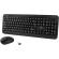 Kit tastatura multimedia fara fir si mouse wireless Titanum Akron 2.4 GHz 1600 DPI 3 butoane si scroll negru TK109-DC